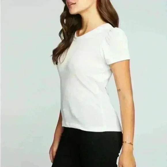 CHASER Bella Jersey Puff Sleeve Easy Tee ~ S ~ NWT! - Picture 4 of 8